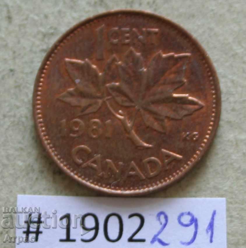 1 цент 1981 Канада