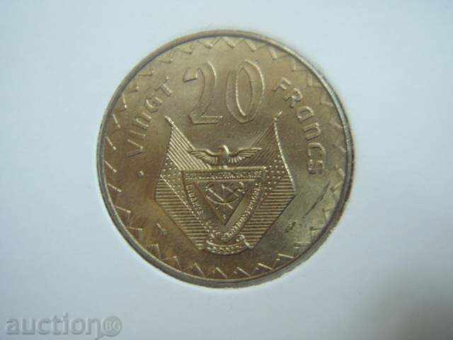 20 Φράγκα 1977 Ρουάντα - Unc