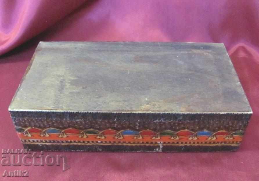 Cutie de bijuterii din lemn antic din secolul XIX - 6 Cutie de bijuterii din lemn antic din secolul XIX - 6