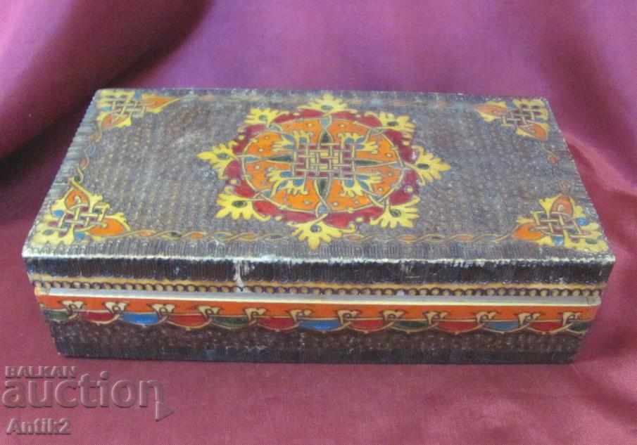 Cutie de bijuterii din lemn antic din secolul XIX - 7 Cutie de bijuterii din lemn antic din secolul XIX - 7