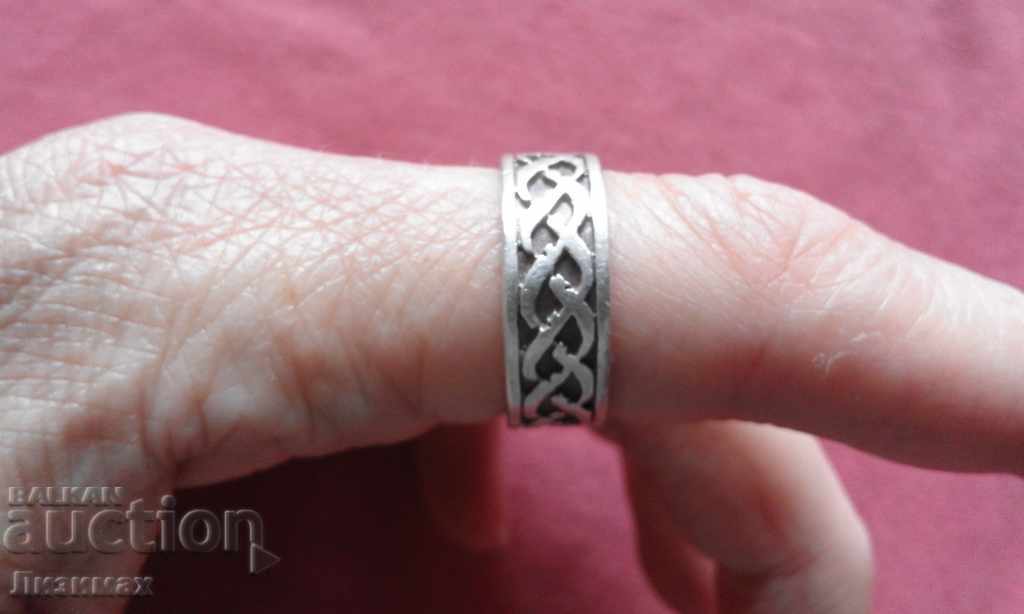 Auction silver ring - unisex - beautiful, stylish, heavy - 2 Auction silver ring - unisex - beautiful, stylish, heavy - 2