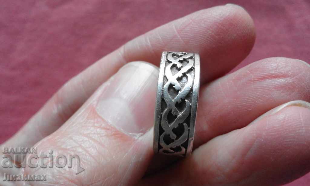 silver ring - unisex - beautiful, stylish, heavy - 2 - 5 silver ring - unisex - beautiful, stylish, heavy - 2 - 5