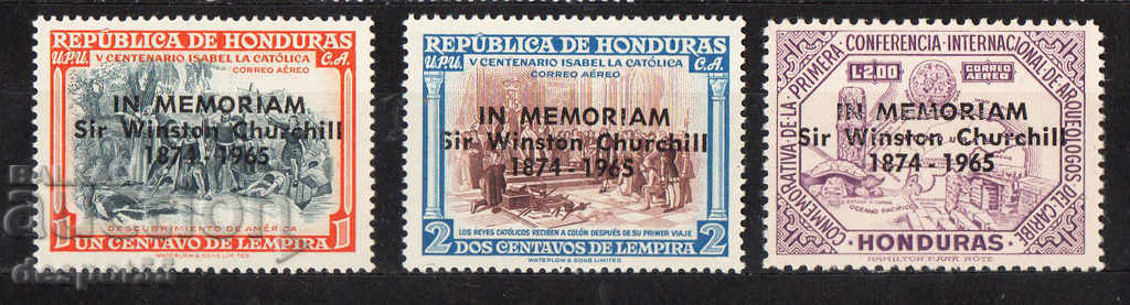 1965. Хондурас. В памет на сър Уинстън Чърчил 1874-1965.