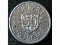 50 pennies 1947, Austria