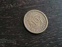 Райх монета - Германия - 10 пфенига | 1925г.; серия A