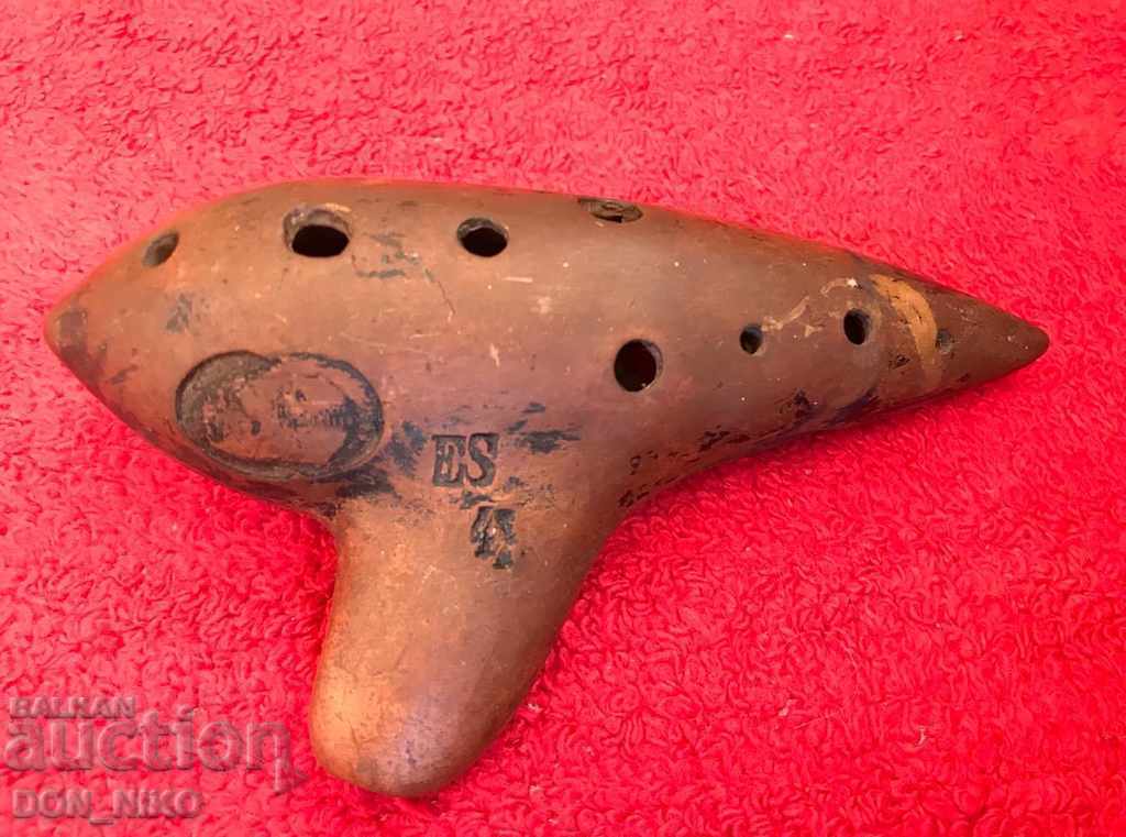 Auction Old Austrian Clay Ocarina Auction Old Austrian Clay Ocarina