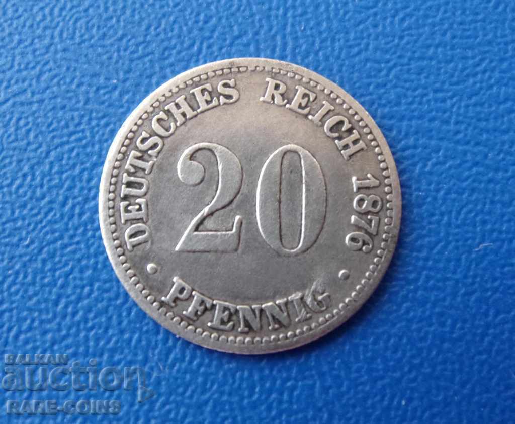 RS (11) Reichul german 20 Pfennig 1876 Hanovra