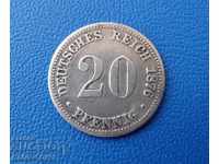 RS (11) German Reich 20 Pfennig 1876 Hanover