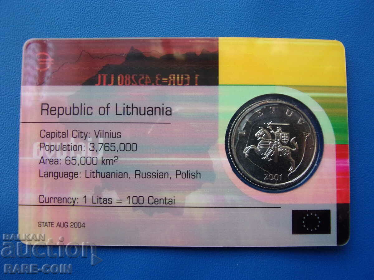 Auction  RS (11) Lithuania 1 Litas 2001 UNC
