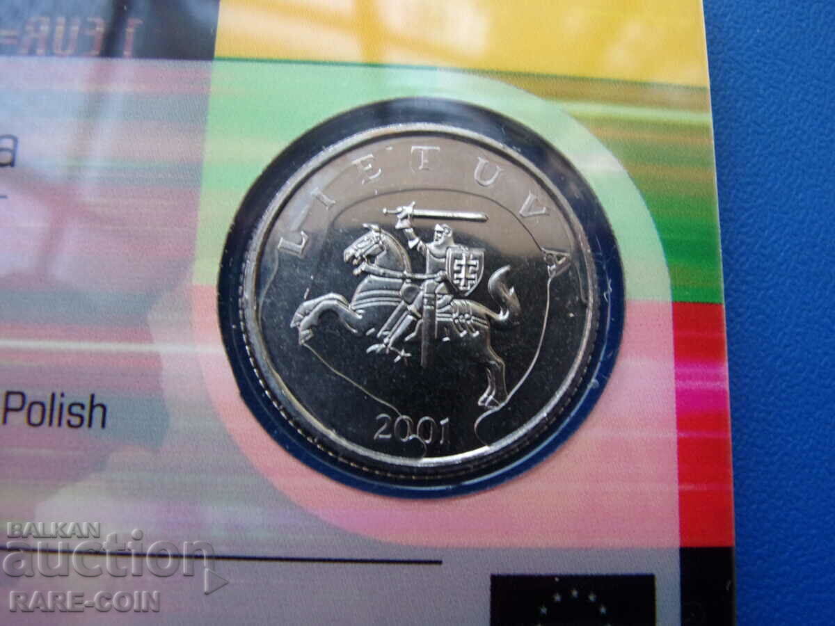 Delivery of RS (11) Lithuania 1 Litas 2001 UNC