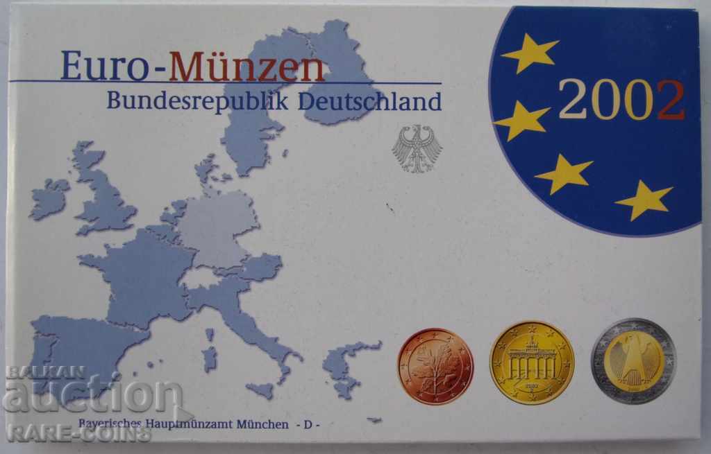 Δημοπρασία RS (11) Γερμανία Euro Set 2002 UNC PROOF