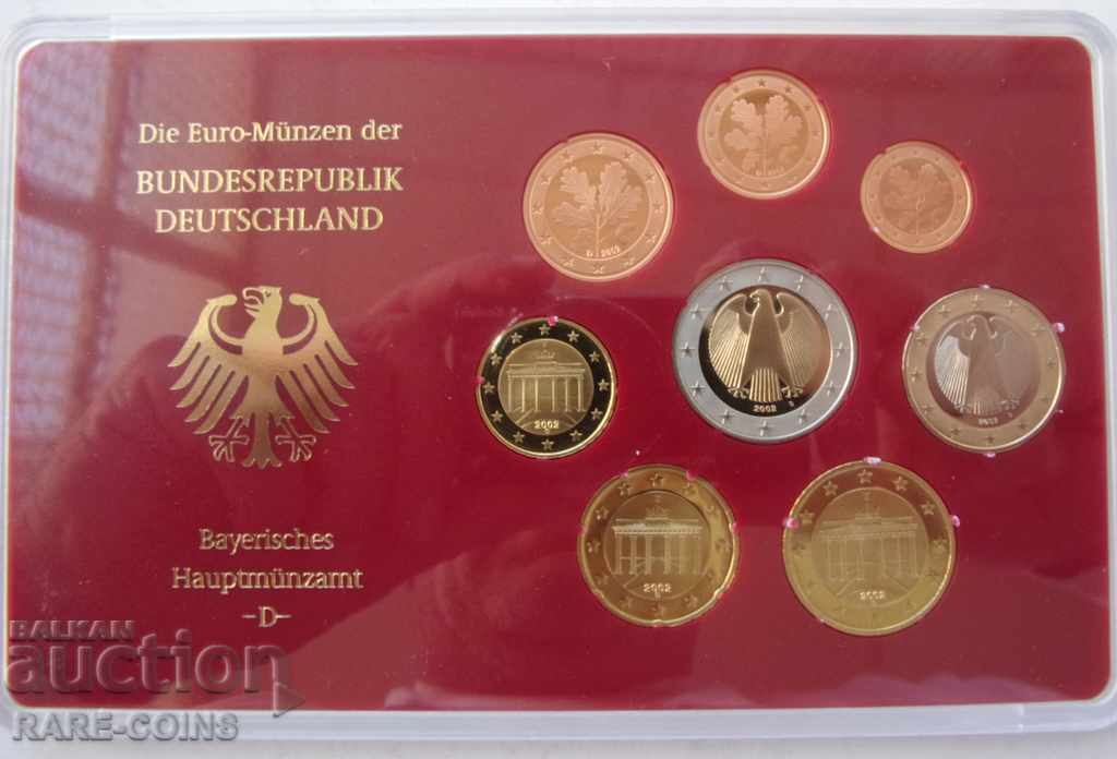 RS (11) Γερμανία Euro Set 2002 UNC PROOF