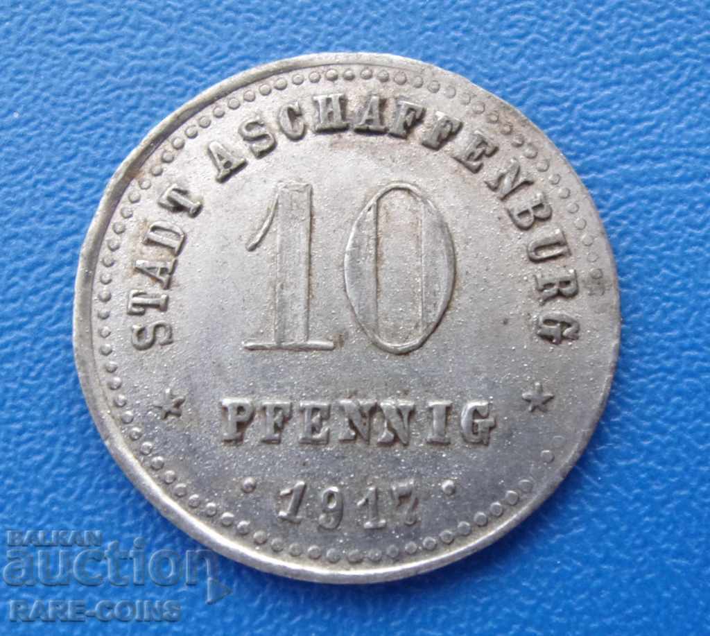 RS (12) Aschaffenburg 10 Pfennig 1917 (NG 5) με τιμή € 5.11 | 9.99 BGN