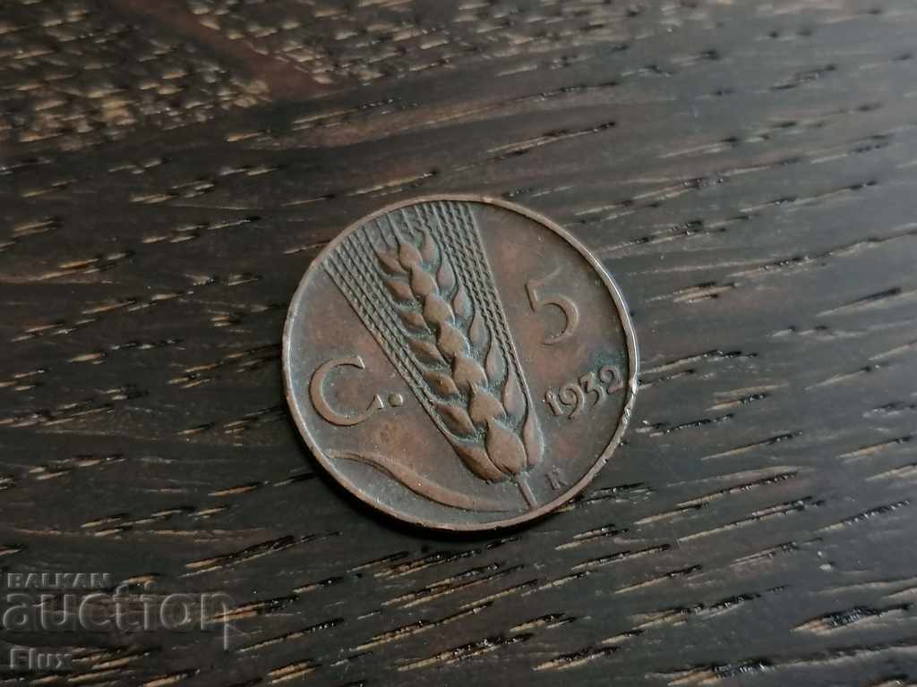 Coin - Italy - 5 cents 1932