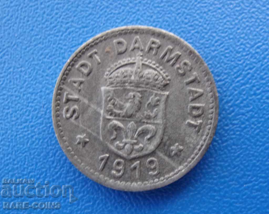 RS (12) Darmstadt 10 Pfennig 1919 (NG 25)