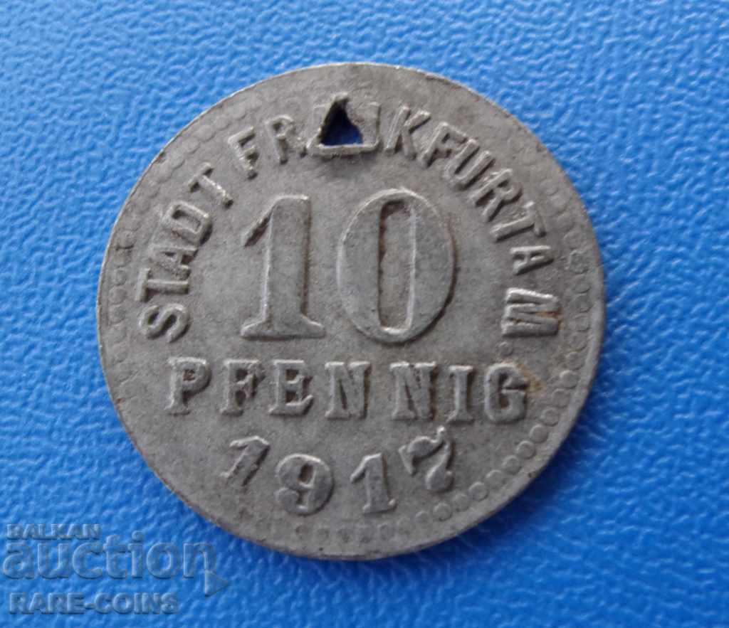 RS (12) Frankfurt 10 Pfennig 1917 (NG 33)