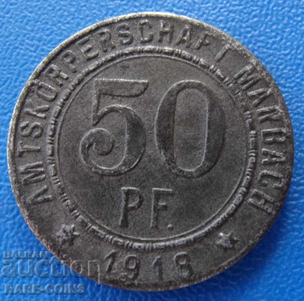 RS (12) Marbach 50 Pfennig 1918 (NG 108) with price € 5.11 | 9.99 BGN