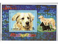 1974. Liberia. Air Mail - câini. Block.