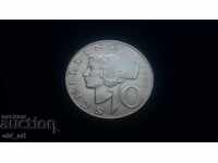 Coin - Austria, 10 shillings 1958 silver