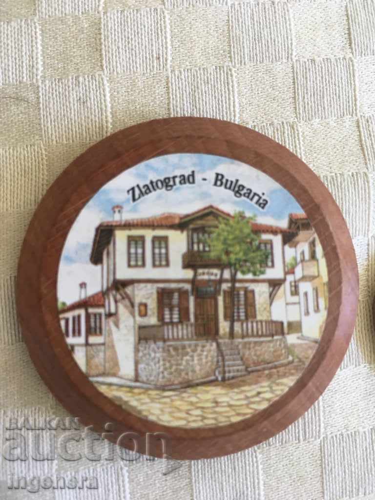 WOOD BASED FRIDGE MAGNET with price 3.00 BGN | € 1.53