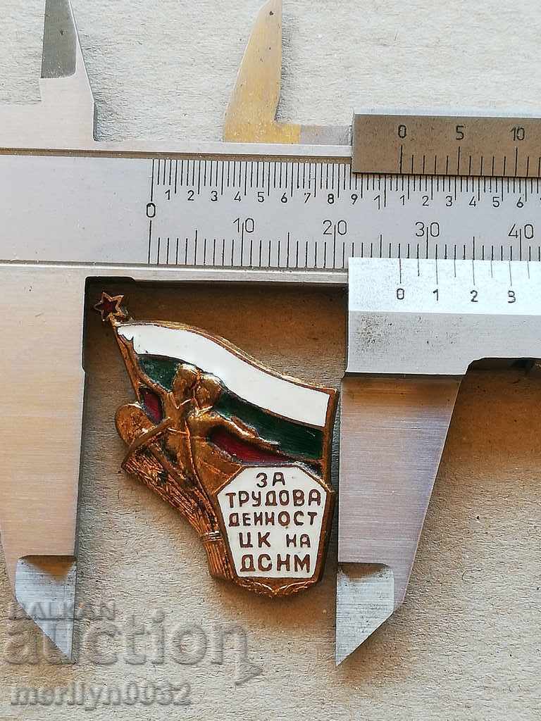 Delivery of Badge of Employment Medal Badge