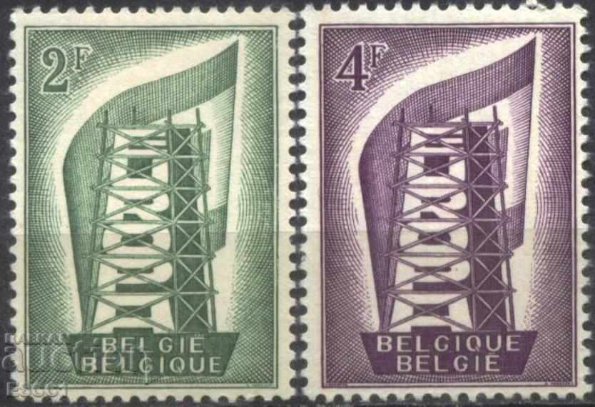 Чисти марки Европа СЕПТ 1956 от Белгия