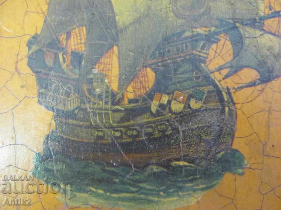 Delivery of 19th Century Original Antique Zurich Advertising Billboard