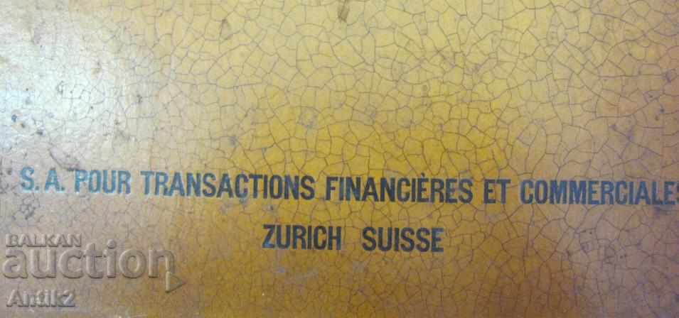 19th Century Original Antique Zurich Advertising Billboard - 5