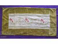 19th Century Antique Hand Sewn Tablecloth. Box