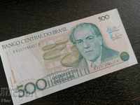Банкнота - Бразилия - 500 крузадос UNC | 1987г.