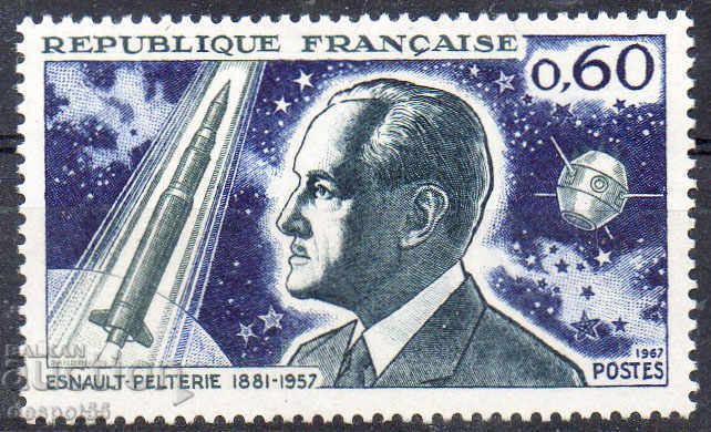 1967. Франция. Пионери на астронавтиката - Robert Pelterie.