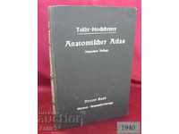 1940. Carte medicală Atlas anatomic Germania