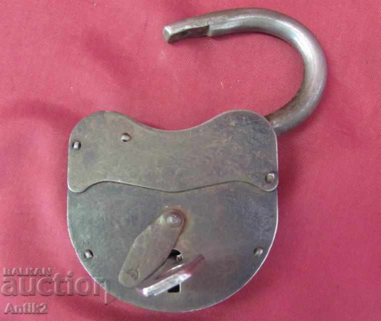 19th Century Massive Iron Door Lock, Porta - 5