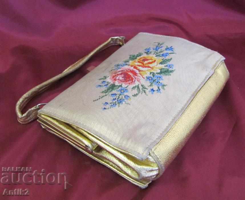 30-те Антикварна Дамска Чанта - 5 30-те Антикварна Дамска Чанта - 5