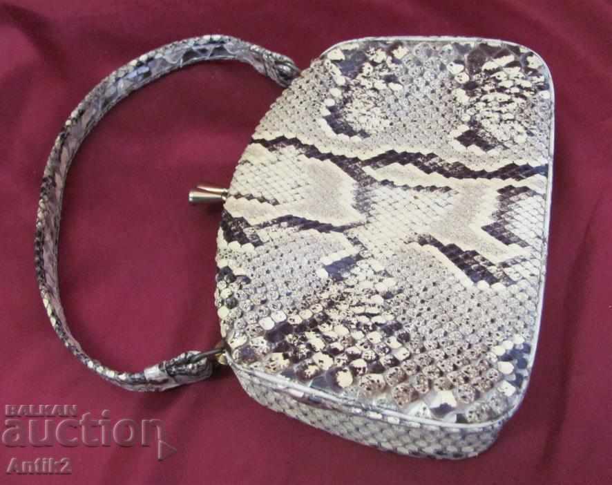 30s Art Deco Handbag Snake Leather with price 130.00 BGN | € 66.47
