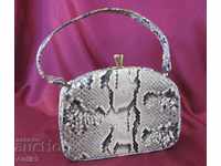30s Art Deco Handbag Snake Leather