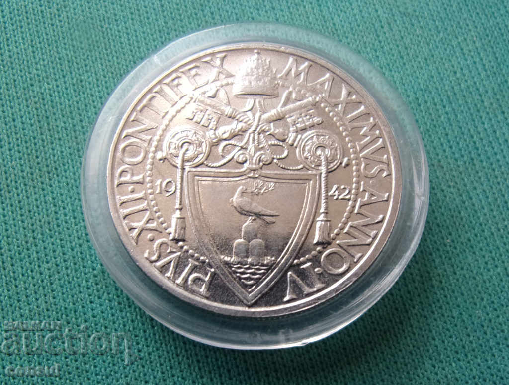 Vatican 20 Centhesimi 1942 UNC cu preț € 12.78 | 25.00 BGN