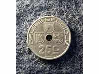25 цента Белгия 1938