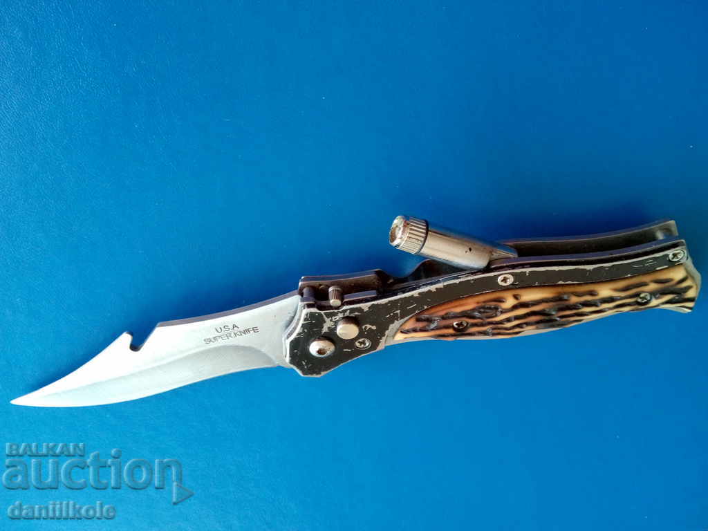 * $ * Y * $ * AUTOMATIC Folding Knife "USA SUPER KNIFE" * $ * Y * $ * with price 24.90 BGN | € 12.73 * $ * Y * $ * AUTOMATIC Folding Knife "USA SUPER KNIFE" * $ * Y * $ * with price 24.90 BGN | € 12.73