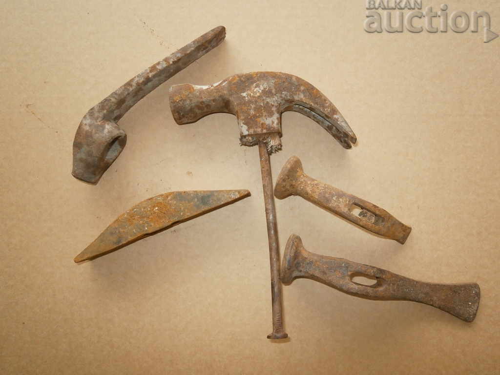lot old hammer hammer tool with price 51.00 BGN | € 26.08