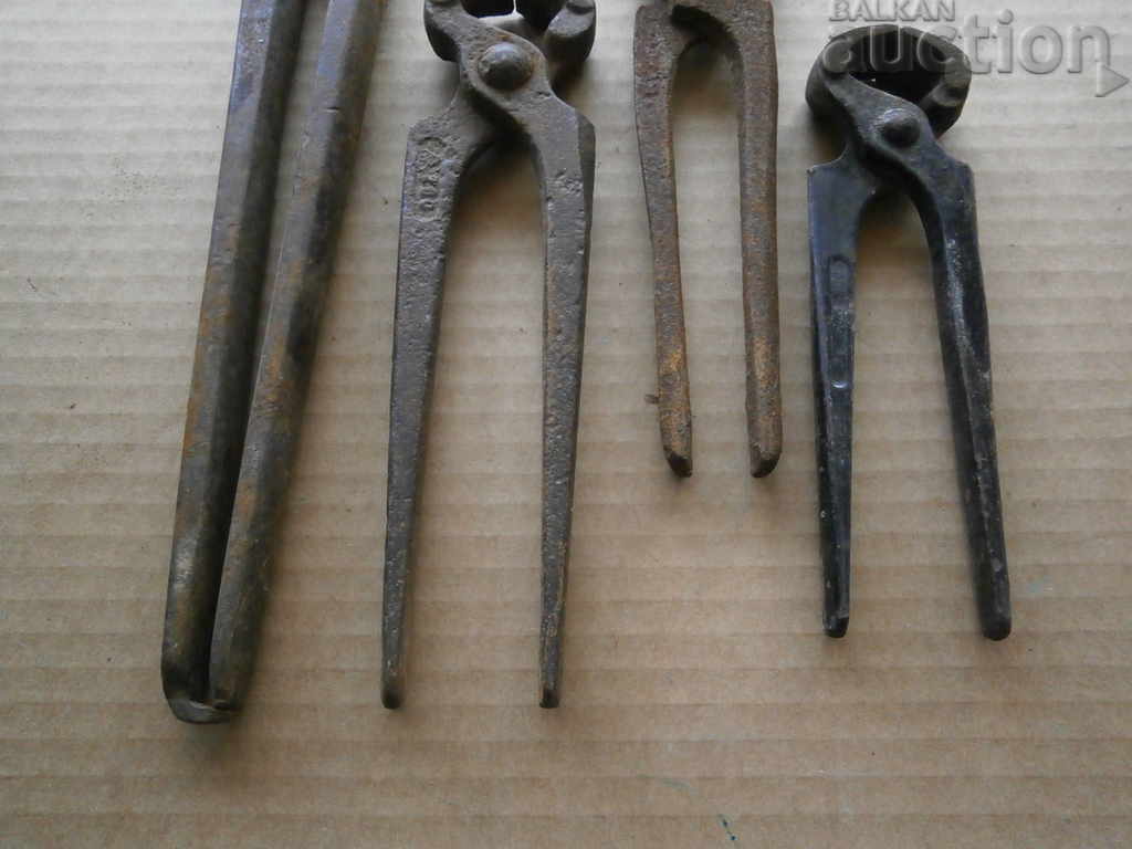 lot antique pliers tile tool - 5 lot antique pliers tile tool - 5