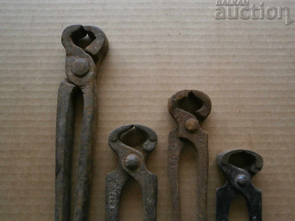 lot antique pliers tile tool - 6 lot antique pliers tile tool - 6