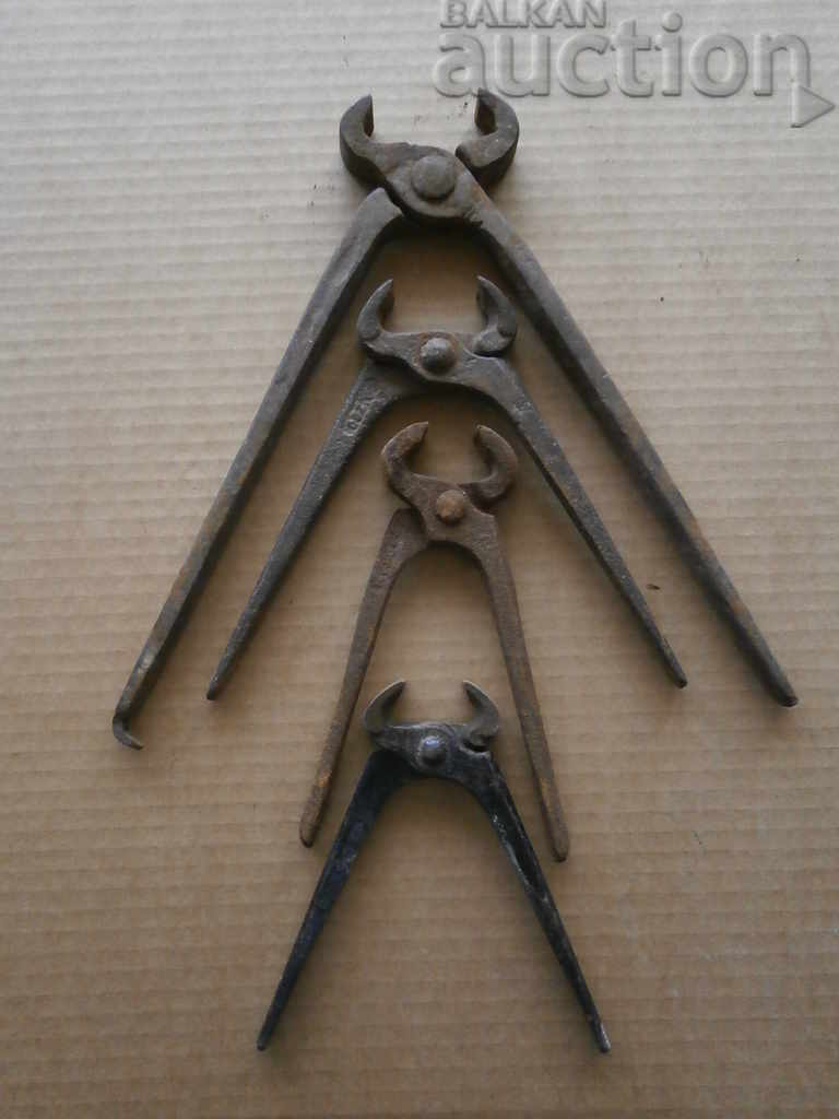 lot antique pliers tile tool - 7 lot antique pliers tile tool - 7