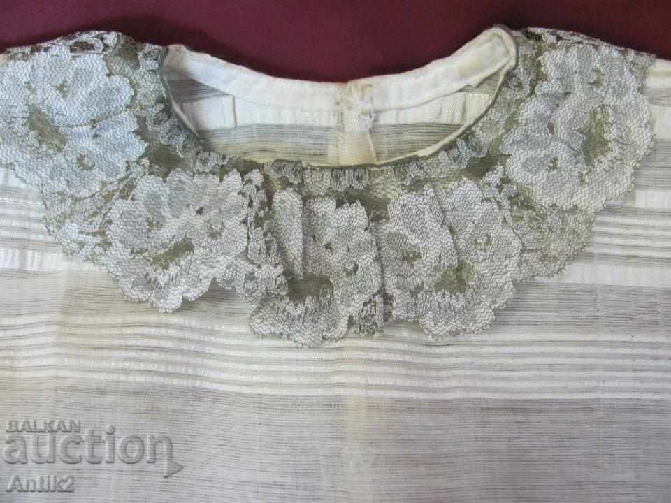 19th century Folk Art Children's Shirt silk kenar and lace with price 80.00 BGN | € 40.90