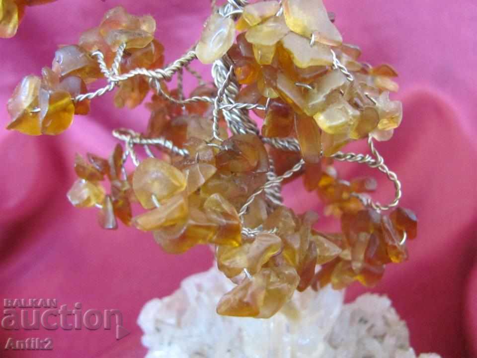 Old Scenery Natural Raw Amber and Crushed stone - 5