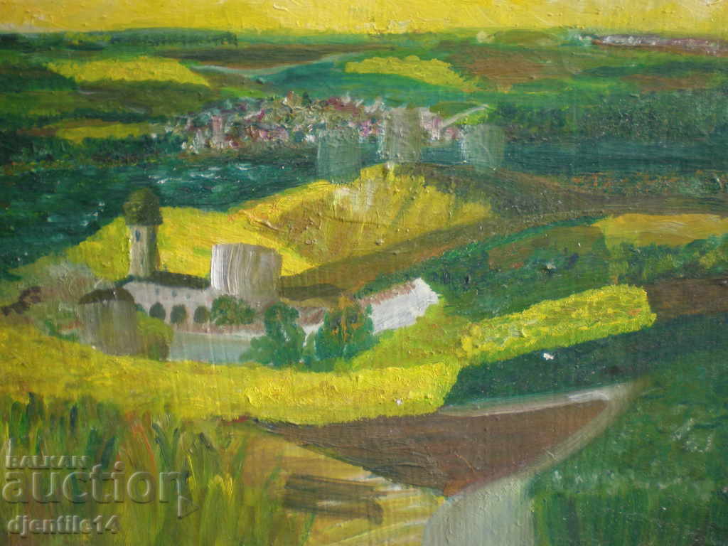 Auction  drawing oil canvas