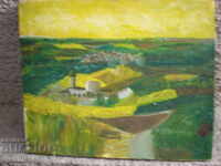 σχέδιο λαδιού καμβά