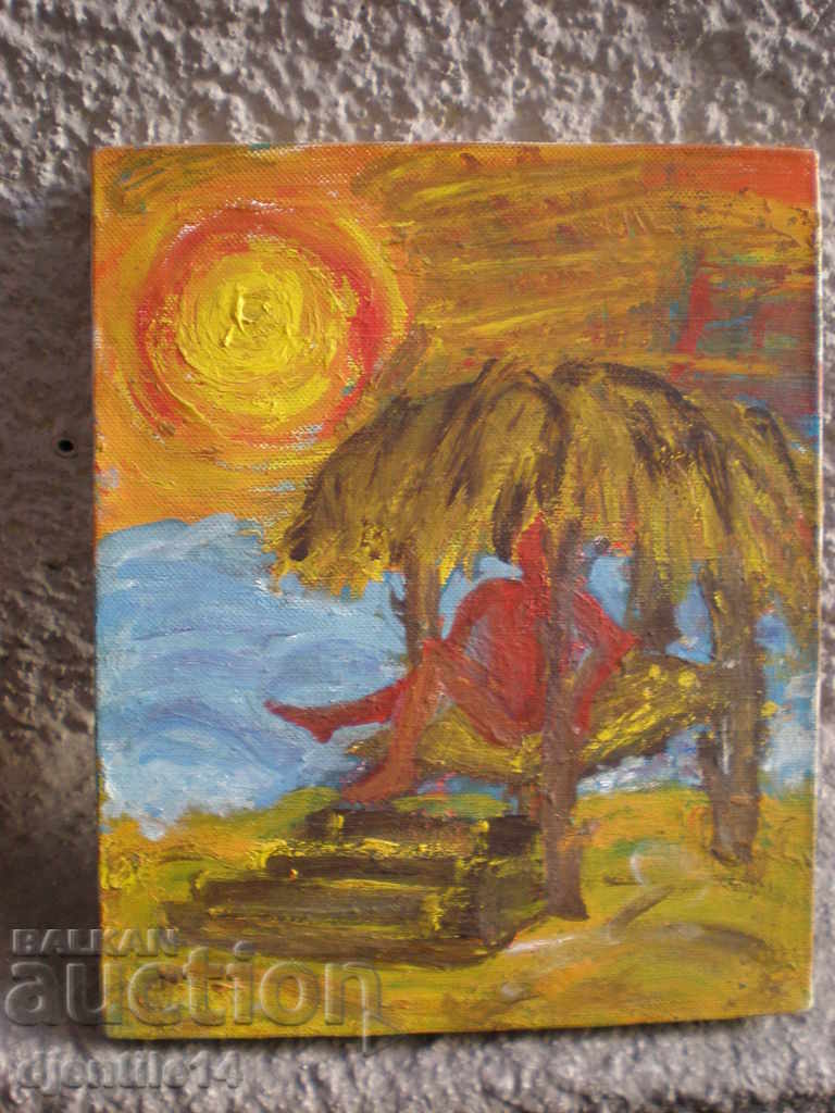 σχέδιο λαδιού καμβά