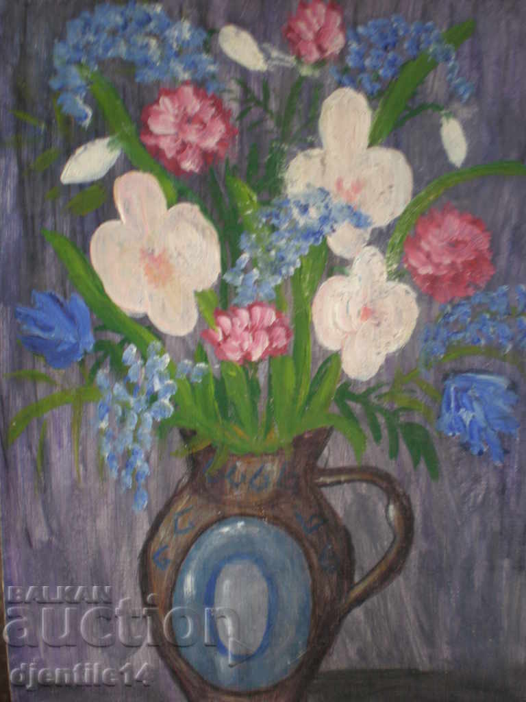 ελαιογραφία σε χαρτόνι με τιμή € 15.00 | 29.34 BGN