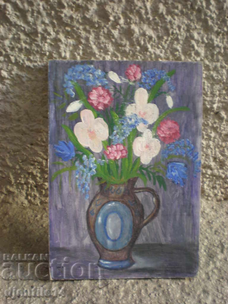 ελαιογραφία σε χαρτόνι